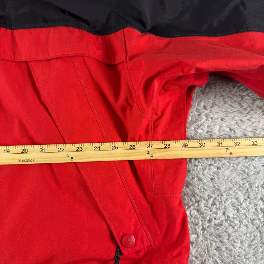 Columbia Sportswear Ascent Omni-Tech Parka Jacket Mens XL Red‎ Black Vintage